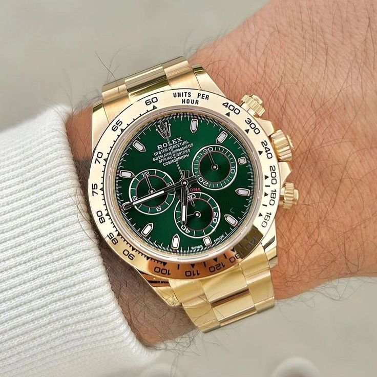 Rolex Daytona 116508 'John Mayer' Yellow Gold Green Dial (2018)