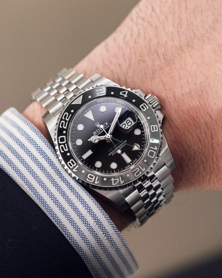 Rolex GMT-Master II 126710GRNR 'Bruce Wayne' Stainless Steel Black Dial Jubilee (2025)